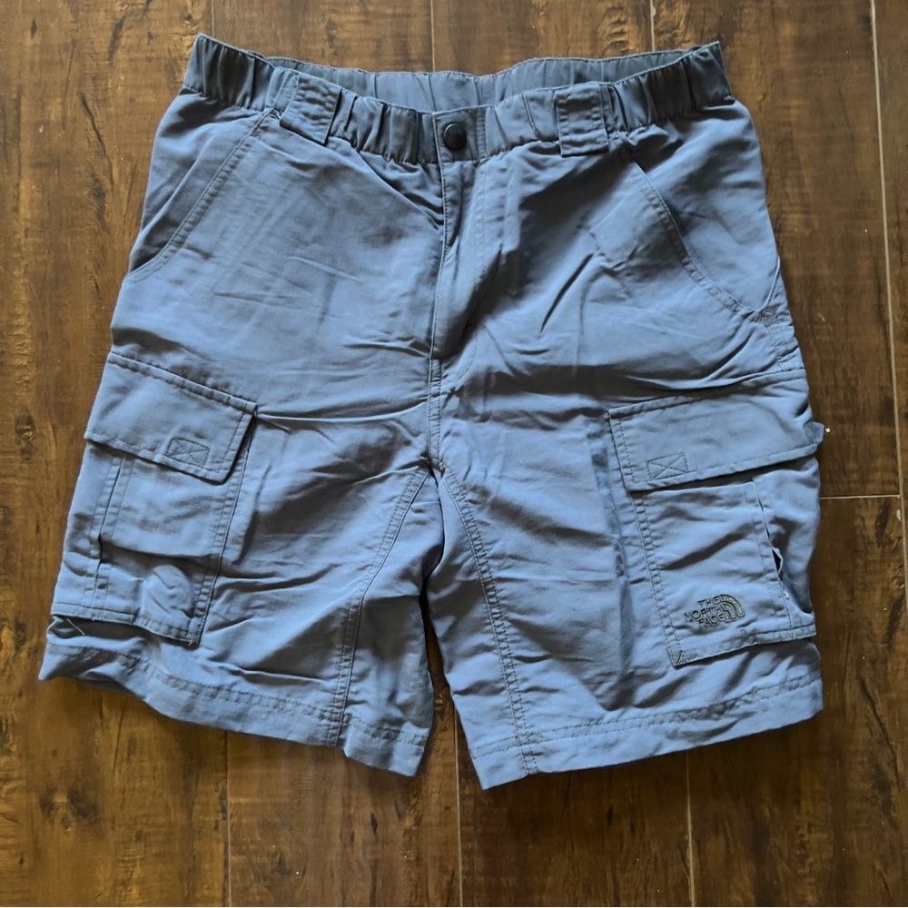 Grey/Blue The North Face cargo camping shorts